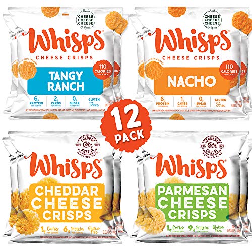 Whisps Cheese Crisps 12 Pack Assortment | Keto Snack, Gluten Fre