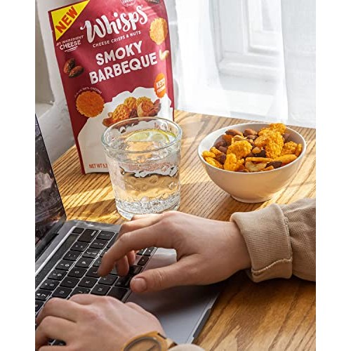 Whisps Cheese Crisps & Nuts Snack Mix - Parmesan Garlic & Herb, ...