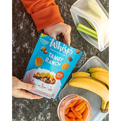 Whisps Cheese Crisps & Nuts Snack Mix - Parmesan Garlic & Herb, ...