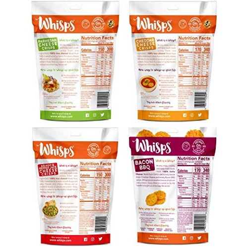 Whisps Cheese Crisps Assortment | Keto Snack, No Gluten, No Suga