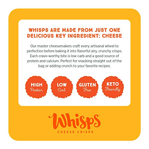Whisps Cheese Crisps | Keto Snack, Gluten Free, Sugar Free, Low