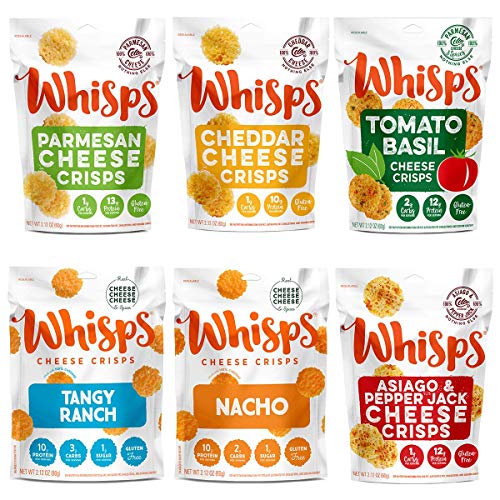 Whisps Cheese Crisps | Keto Snack, Gluten Free, Sugar Free, Low