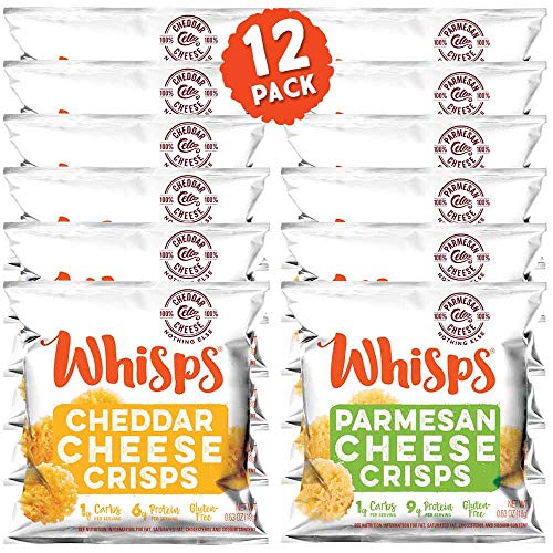 Whisps Cheese Crisps Single Serve 12 Count Variety Pack |Back To
