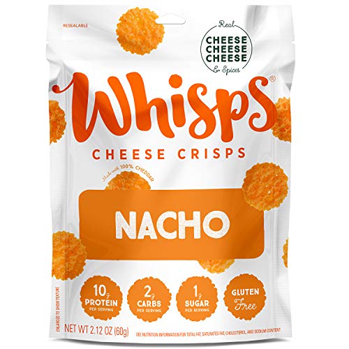 Whisps Nacho Cheese Crisps | Keto Snack, Gluten Free, Sugar Free