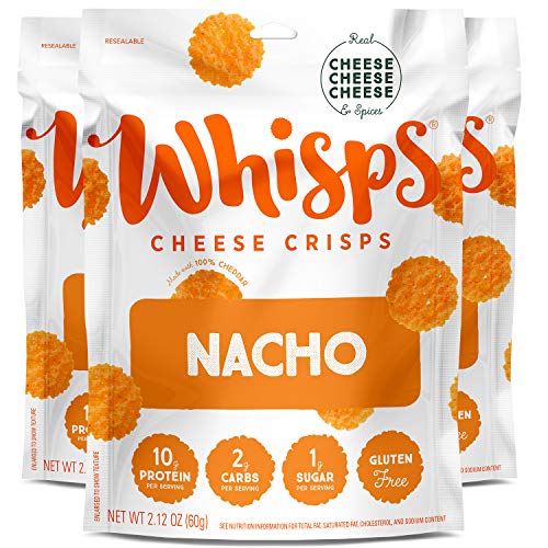Whisps Nacho Cheese Crisps | Keto Snack, Gluten Free, Sugar Free