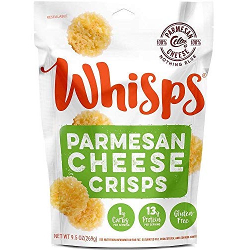 Whisps Parmesan Cheese Crisps | Keto Snack, Gluten Free, Sugar F