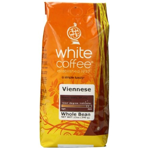 White Coffee Whole Bean Coffee, Viennese, 12 Ounce