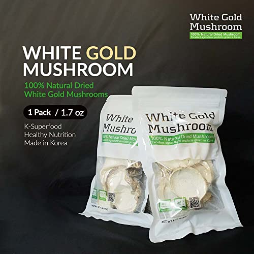 White Gold Mushroom Natural Dried Oyster Mushrooms Korean Superf