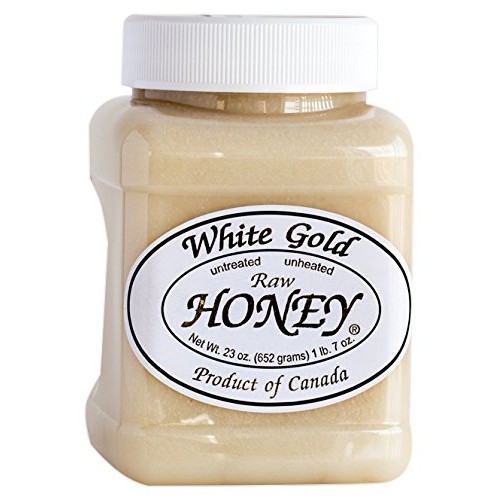 White Gold Raw Honey, 2 Pack, 23 Ounce Each = 46 Ounce