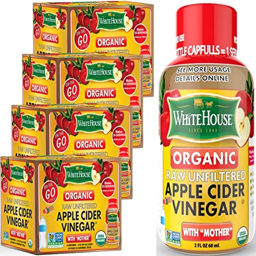 White House Organic Apple Cider Vinegar Shots, Raw Unfiltered , ...