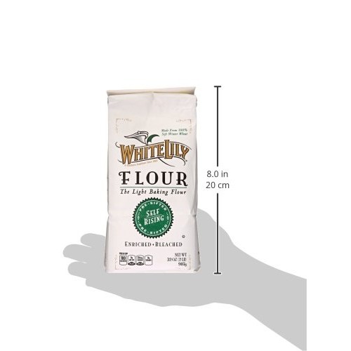 White Lily Self-Rising Bleached Enriched Pre-Sifted Flour, 32 Ounce