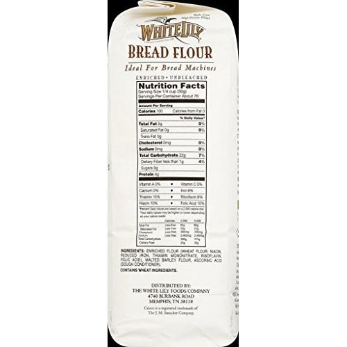 White Lily Unbleached Bread Flour, 5 Pound White Lily Unbleached Bread Flour, 5 Pound