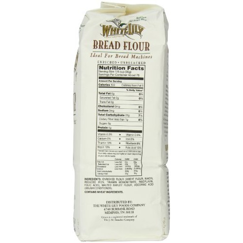 White Lily Unbleached Bread Flour, 5 Pound White Lily Unbleached Bread Flour, 5 Pound