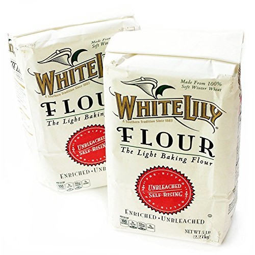 White Lily Unbleached Self-Rising Flour, 5-Lb Bags 2-Pack
