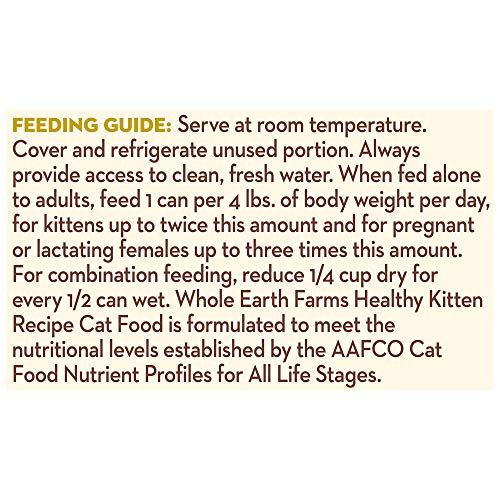 Whole Earth Farms Grain Free Wet Cat Food Kitten Cast Of 24 Whole Earth Farms Grain Free Wet Cat Food Kitten Cast Of 24