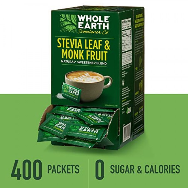 Whole Earth Sweetener Stevia Leaf & Monk Fruit Sweetener, Erythr...