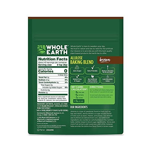 Whole Earth Allulose Baking Blend Brown Sugar Substitute, 12 Oun