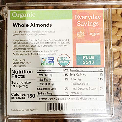 Whole Foods Market Bulk Organic Almonds