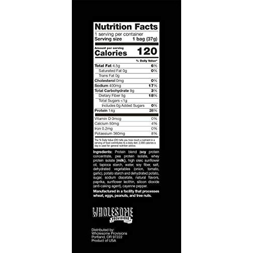 Protein Chips, 14G Protein, 3G-4G Net Carbs, Gluten Free, Keto S