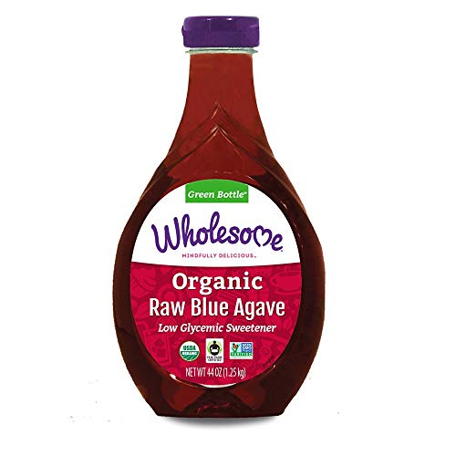 Wholesome Organic Raw Blue Agave Nectar, Syrup, Low Glycemic Swe