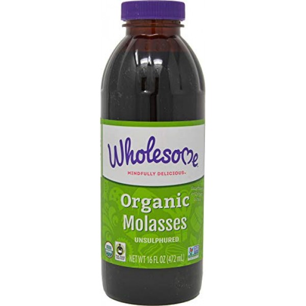 Wholesome Sweeteners Organic Blackstrap Molasses, Unsulphured, 1...