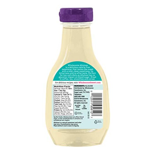Wholesome Sweeteners Allulose Zero Calorie Liquid Sweetener, No