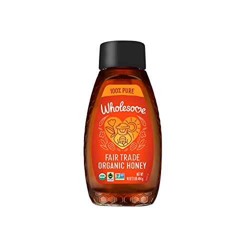 Wholesome Sweeteners Organic Honey, 100% Pure, Fair Trade, Non-G...