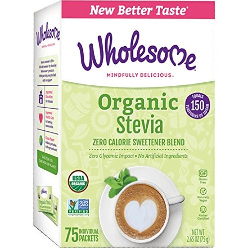 Wholesome Sweeteners Organic Stevia, 75-Count Pack Of 3
