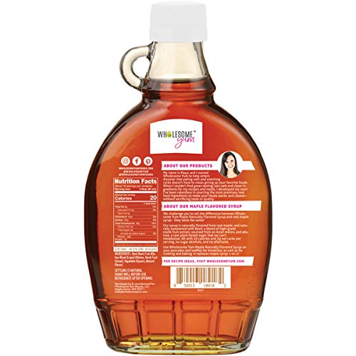 Wholesome Yum Keto Maple Syrup - Sugar Free Pancake Syrup With M