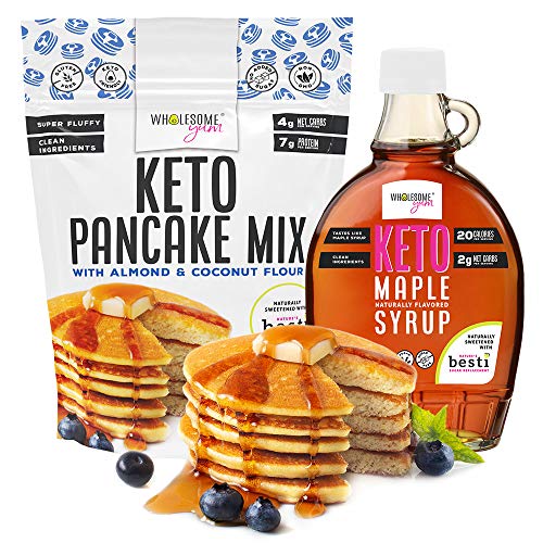 Wholesome Yum Keto Maple Syrup - Sugar Free Pancake Syrup With M