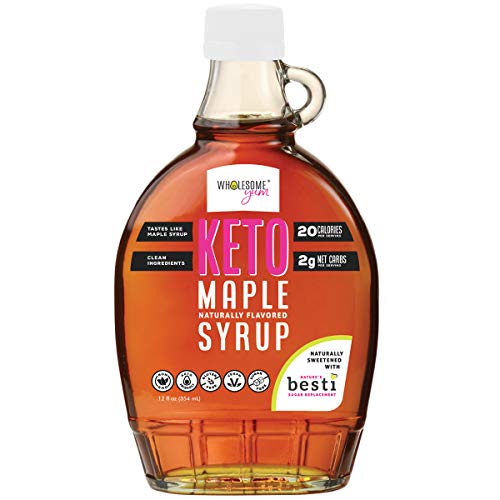 Wholesome Yum Keto Maple Syrup - Sugar Free Pancake Syrup With M