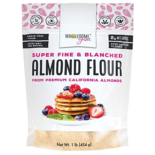 Wholesome Yum Premium Super Fine Blanched Almond Flour 16 Oz /