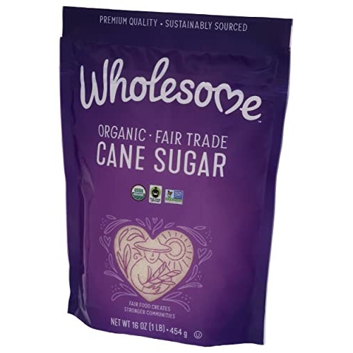 Wholesome Organic Cane Sugar, USDA Certified Organic, Fair Trade...