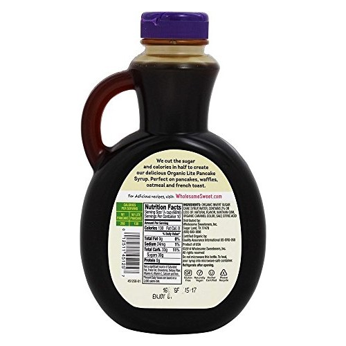 Wholesome Organic Lite Pancake Syrup, 20 Fz
