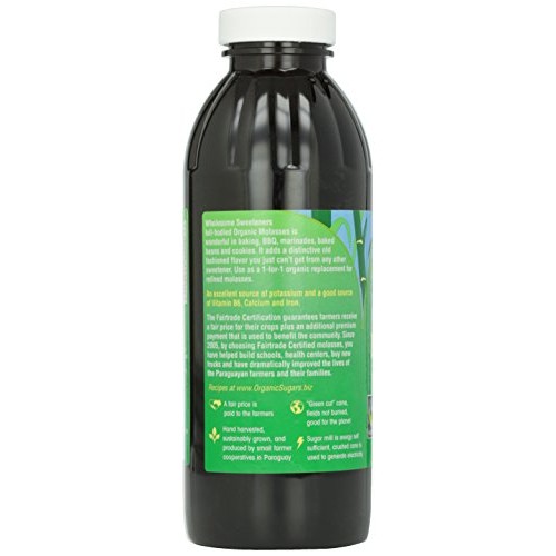 Wholesome Sweeteners, Blackstrap Molasses, 16 Oz