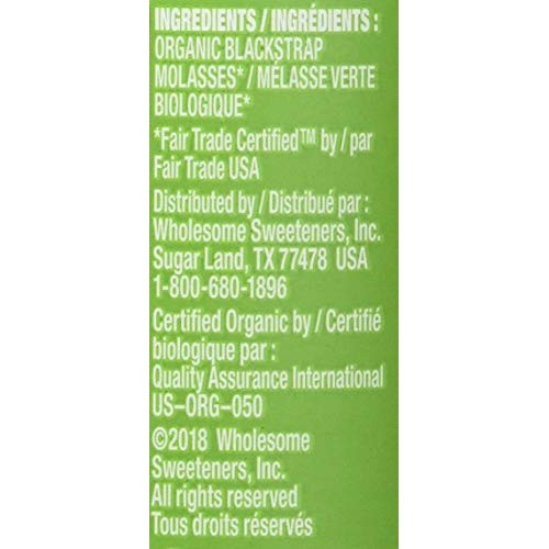 Wholesome Sweeteners, Blackstrap Molasses, 16 Oz