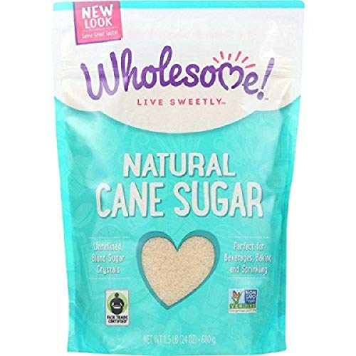 Wholesome Sweeteners Fair Trade Natural Cane Sugar, 1.5 lb pack...