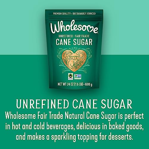 Wholesome Unrefined, Fair Trade, Natural Cane Sugar, 24 Ounce