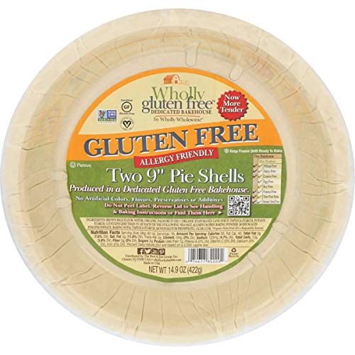 Wholly Wholesome Gluten Free 9 Inch Pie Shell, 14.9 Ounce -- 6 P