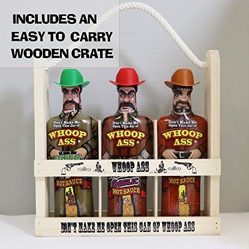 Whoop Ass Premium Bacon, Green Habanero, And Roasted Garlic Hot