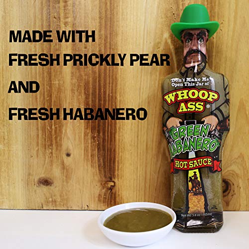 Whoop Ass Premium Bacon, Green Habanero, And Roasted Garlic Hot