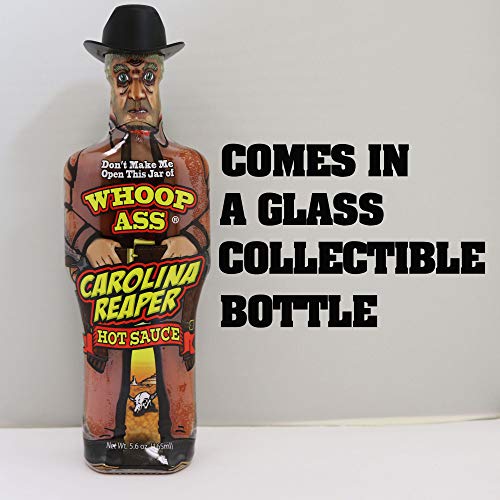 Whoop Ass Premium Ghost Pepper Hot Sauce And Carolina Reaper Hot