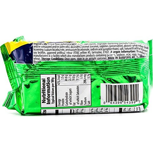 Wibisco Shirley Biscuits, Coconut, 3.7, Coconut 3.7 Ounce Pack ...