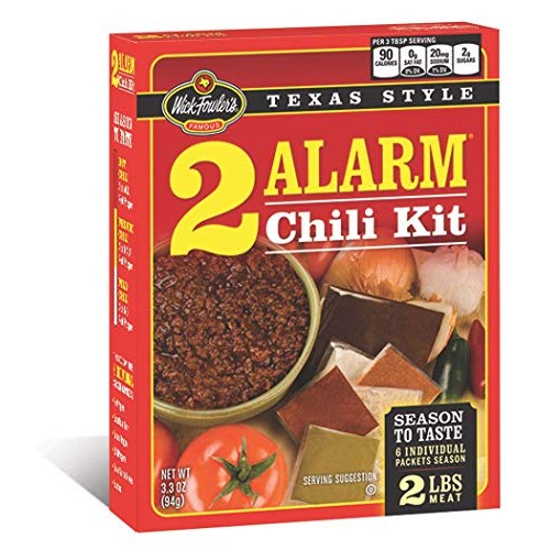 Wick Fowler, 2-Alarm Chili Kit, 3.3 Ounce