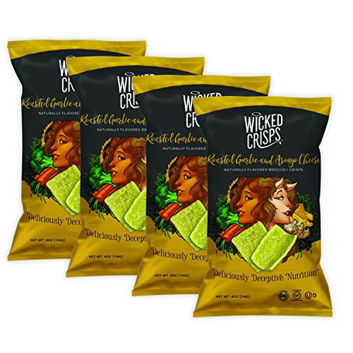 Wicked Crisps, Roasted Garlic And Asiago Cheese, Deliciously Dec