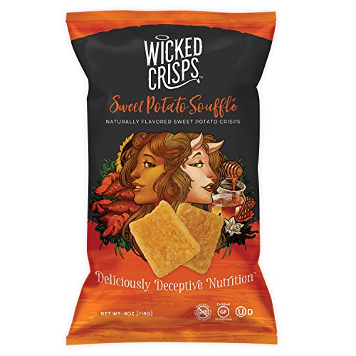 Baked Veggie Chips , Wicked Crisps - Sweet Potato Soufflé, Healt