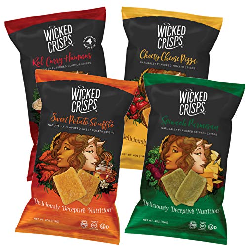 Baked Veggie Chips, Wicked Crisps, Variety Pack, Healthy Snack,