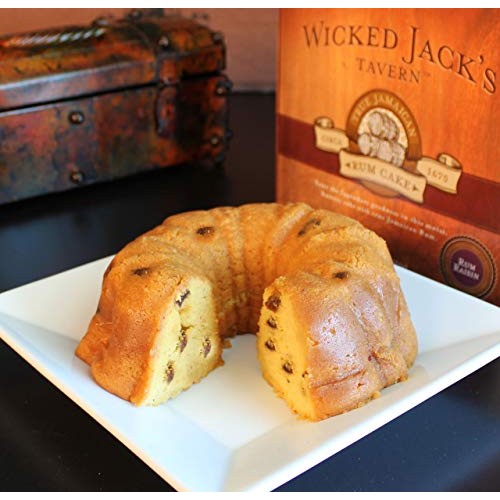Wicked Jacks Tavern Jamaican Rum Cake Rum Raisin, 20 Ounce