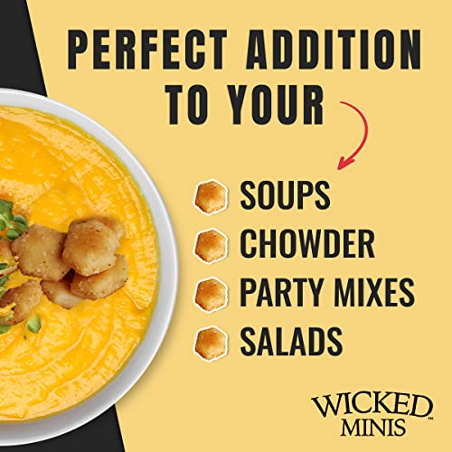 Wicked Minis Soup And Oyster Crackers - Seasoned Flavored Mini P