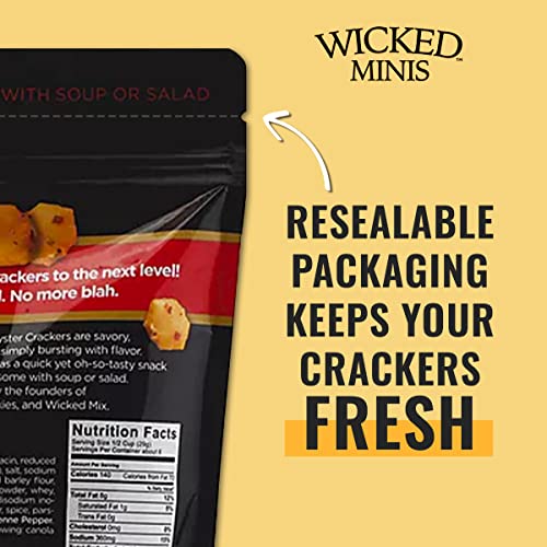 Wicked Minis Soup And Oyster Crackers - Seasoned Flavored Mini P